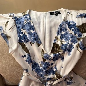 LULUS Floral Design Gown